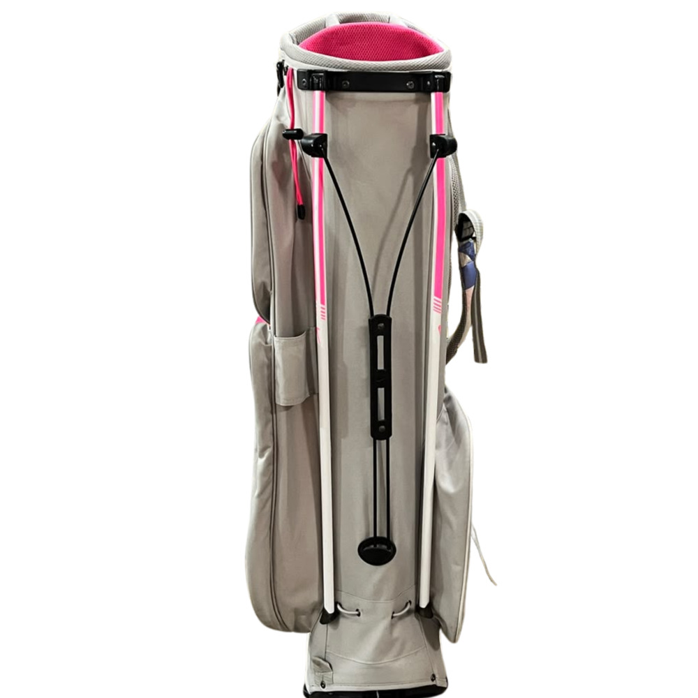 Nike Xtreme Sport IV Women's 8-Way Stand Golf Bag Dual Strap Gray/Pink Rain Hood - Picture 3 of 15